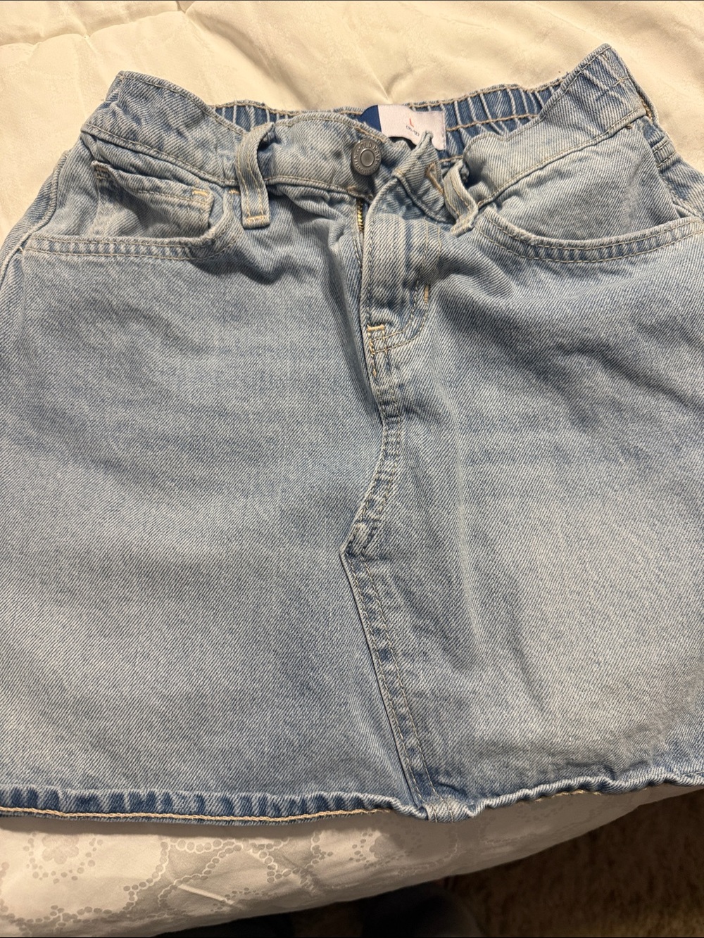 Old Navy Light Blue Denim Skirt for Girls